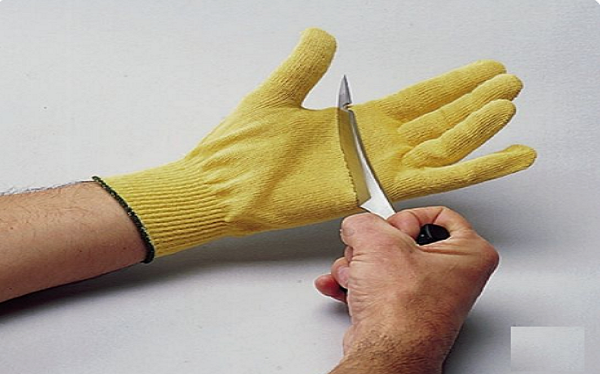 Demostration of our Cut Resistant Knitted Glove